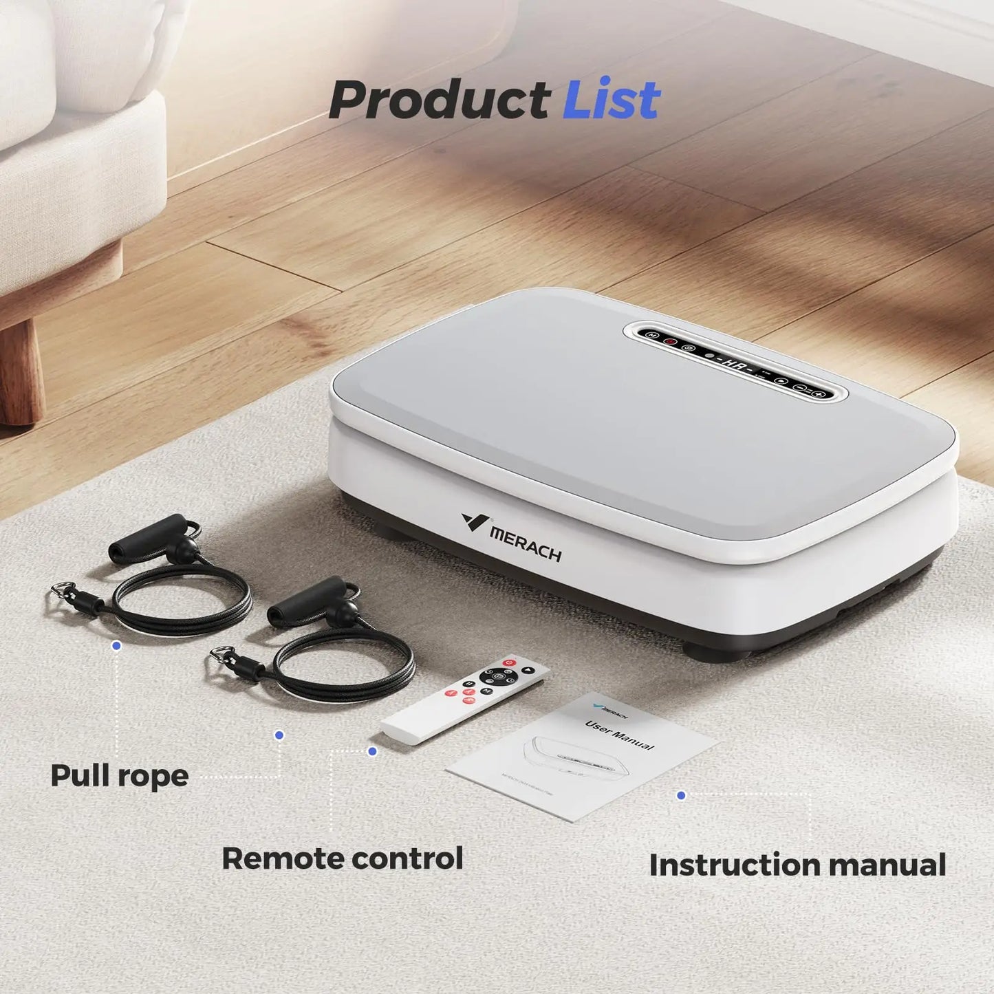 Merach Vibration Plate Exercise Machine Full Body Workout