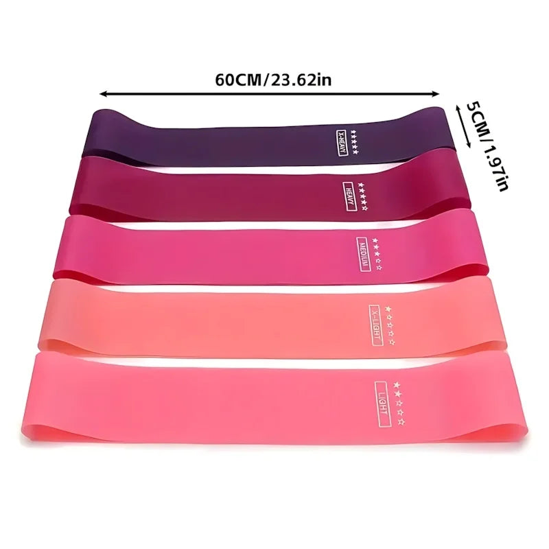 NONECN 5 Piece Resistance Bands Set For Strength Training