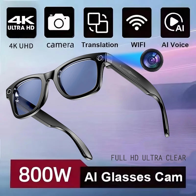 GUHUAVM AI Camera Translation Glasses Waterproof Smart Sunglasses