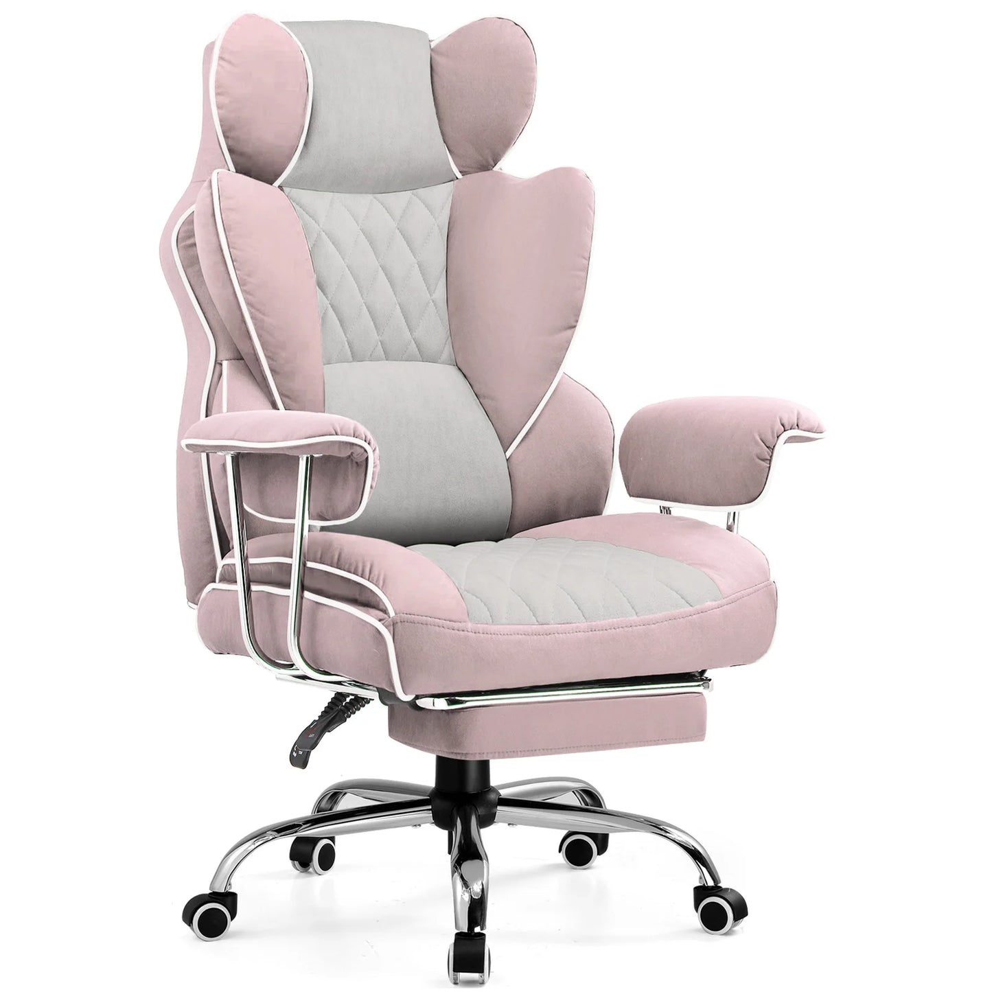 COMHOMA Ergonomic Office Chair With Footrest And Pocket Spring Lumbar