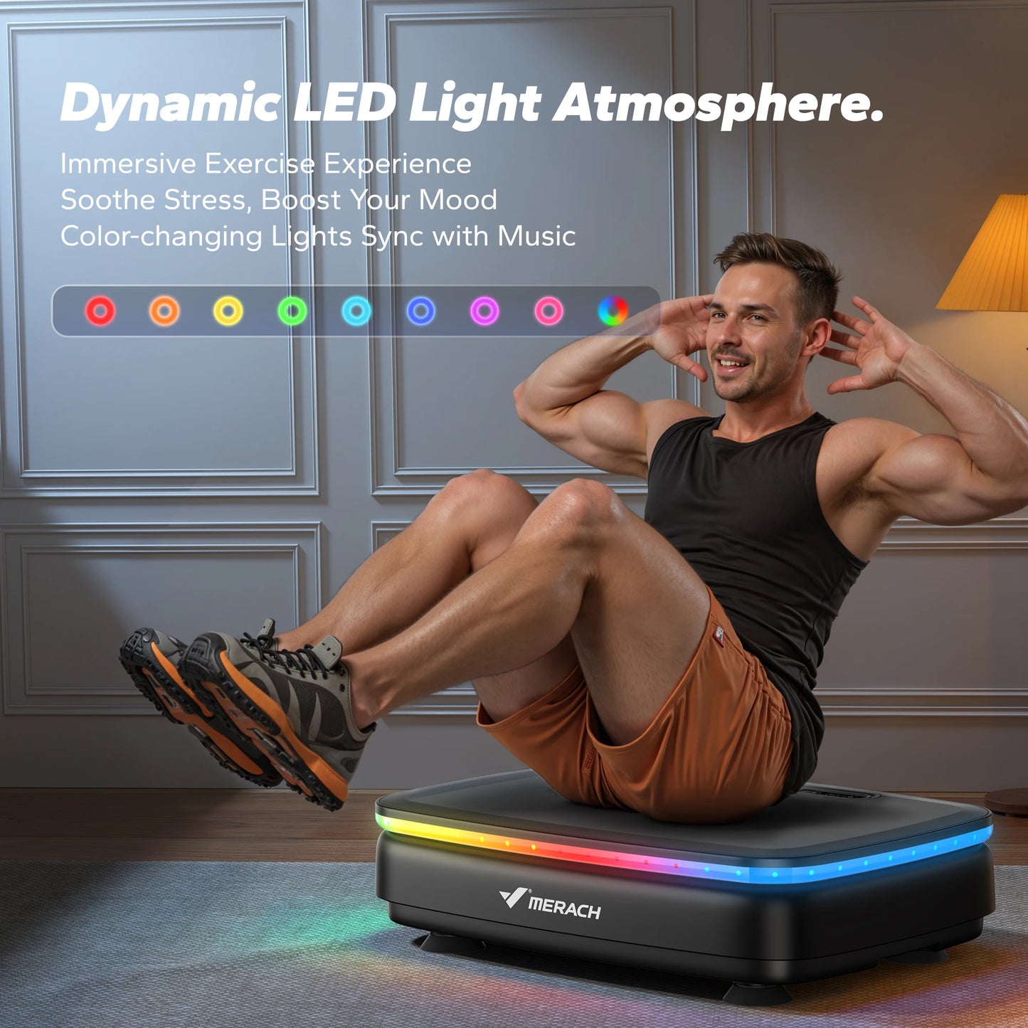 Merach Vibration Plate Exercise Machine Full Body Workout