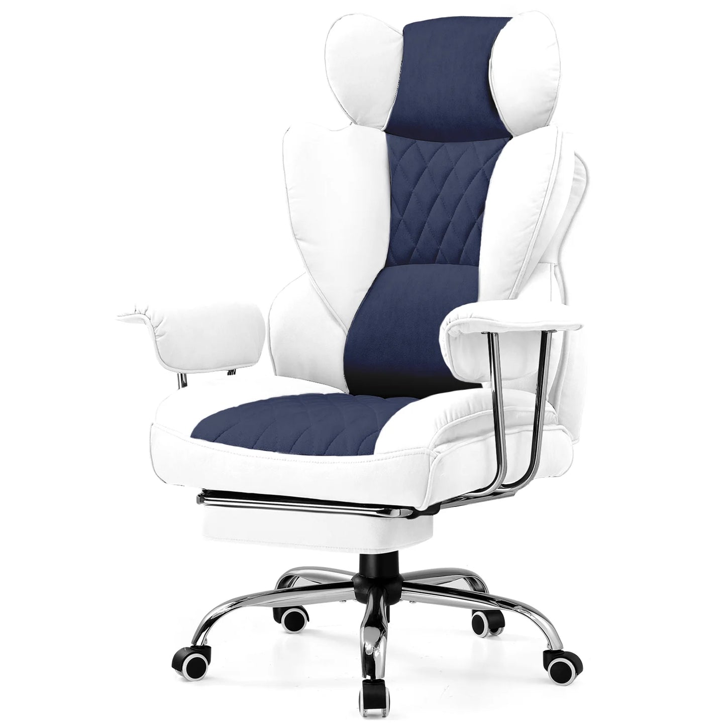 COMHOMA Ergonomic Office Chair With Footrest And Pocket Spring Lumbar