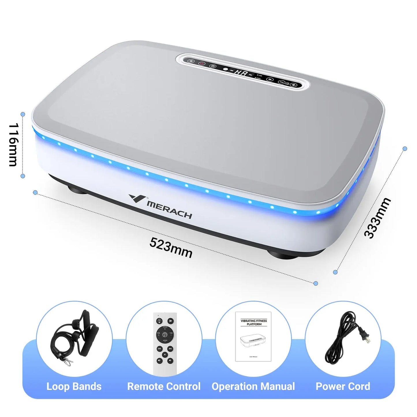 Merach Vibration Plate Exercise Machine Full Body Workout