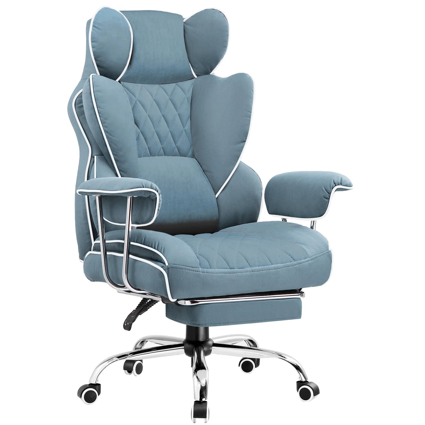 COMHOMA Ergonomic Office Chair With Footrest And Pocket Spring Lumbar
