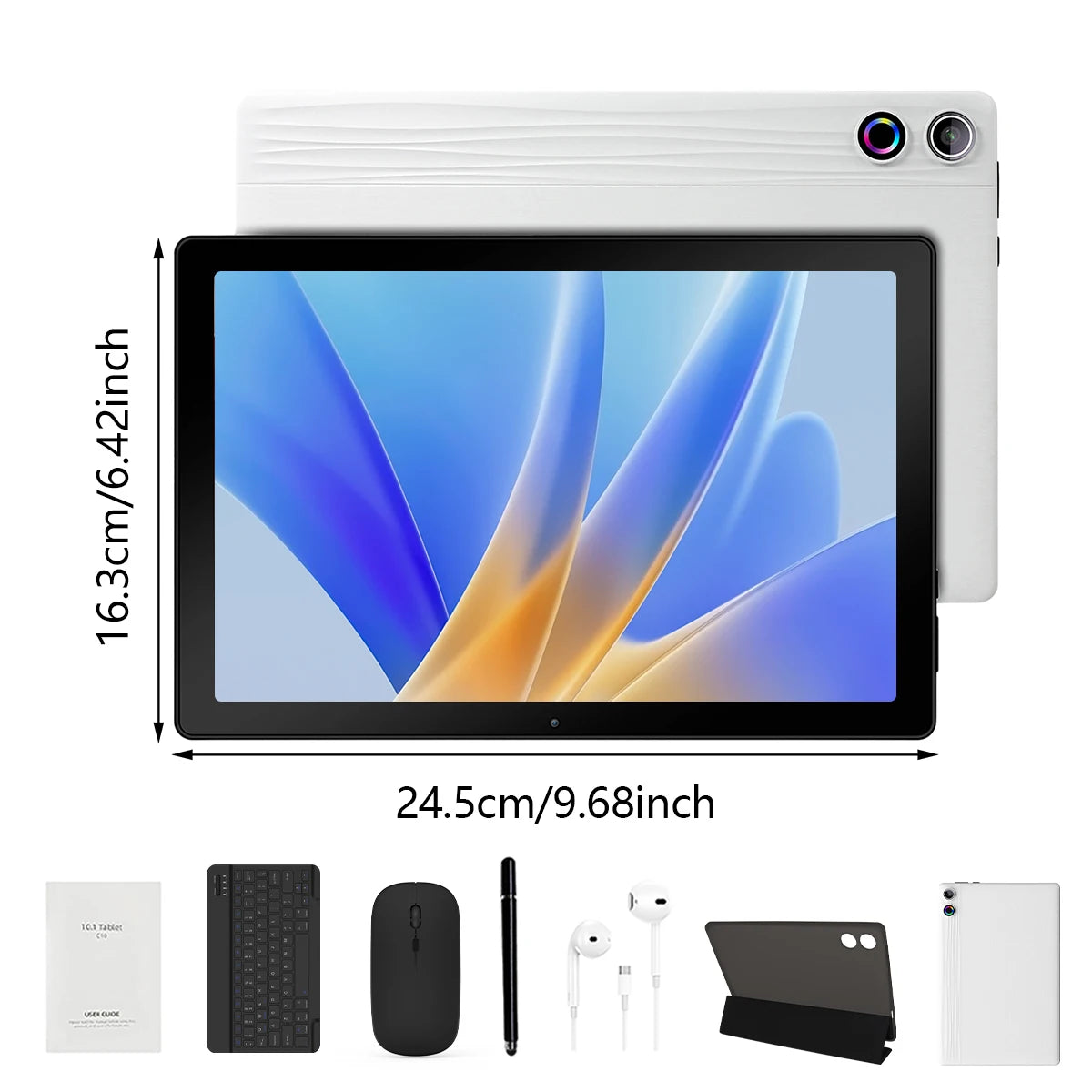 URAO Android Tablet 64GB Expandable 1TB Stylus Keyboard Set