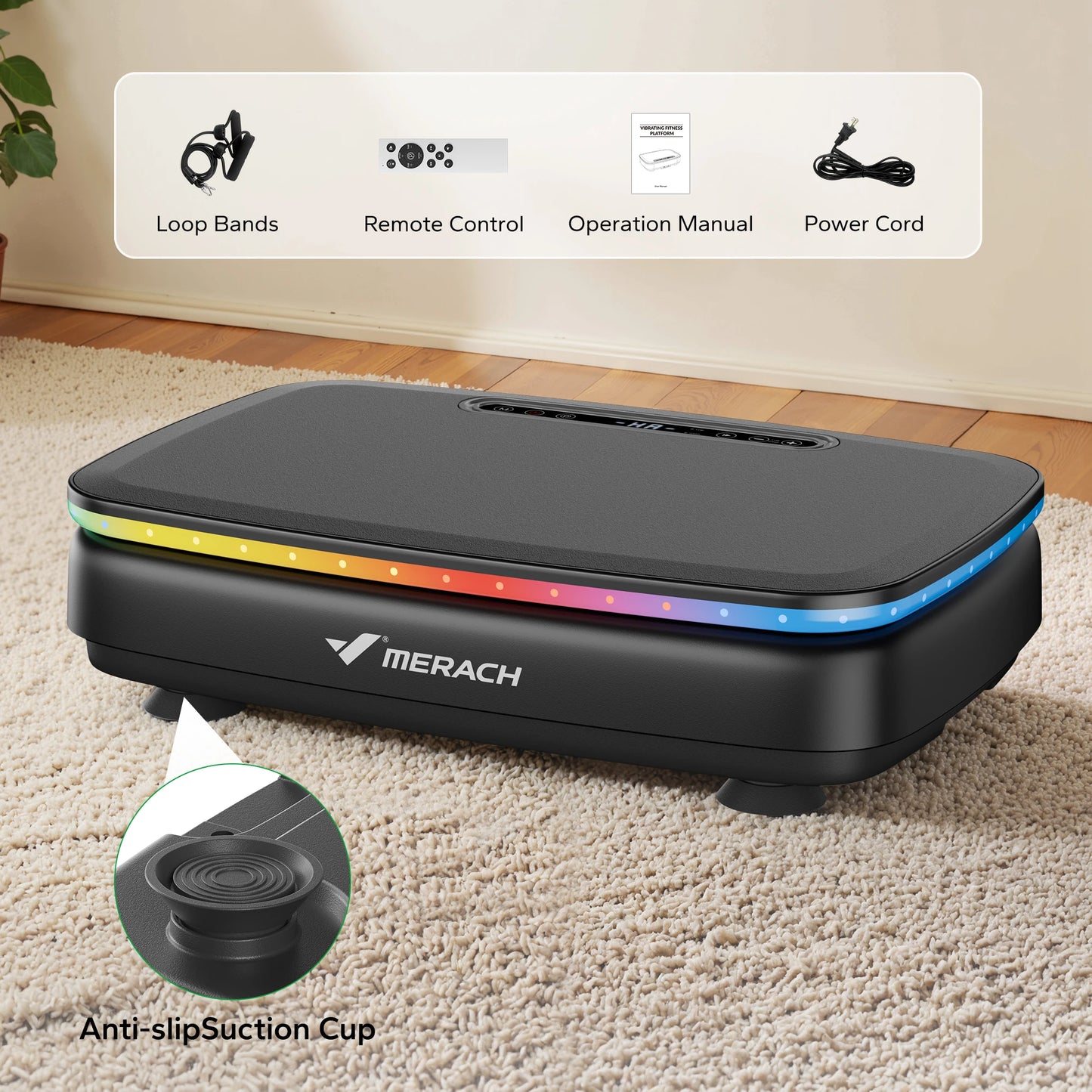 Merach Vibration Plate Exercise Machine Full Body Workout