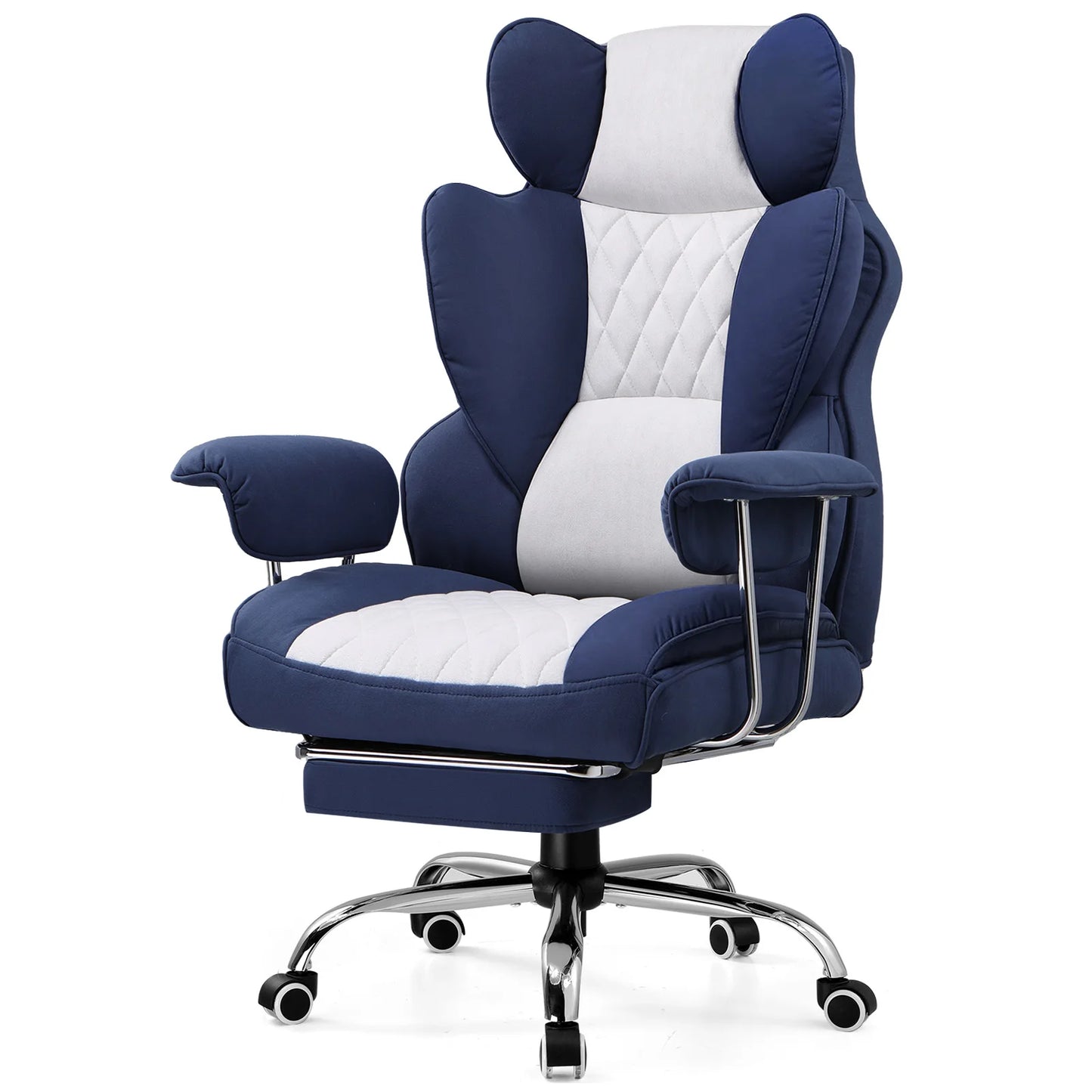 COMHOMA Ergonomic Office Chair With Footrest And Pocket Spring Lumbar