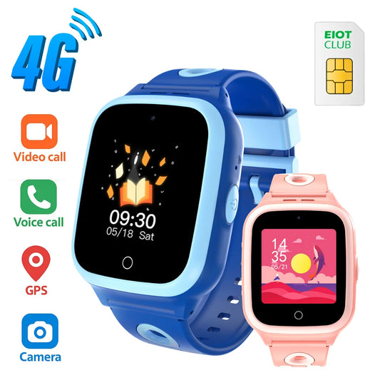 Kids 4G Smartwatch With GPS Video Call And SIM Card
