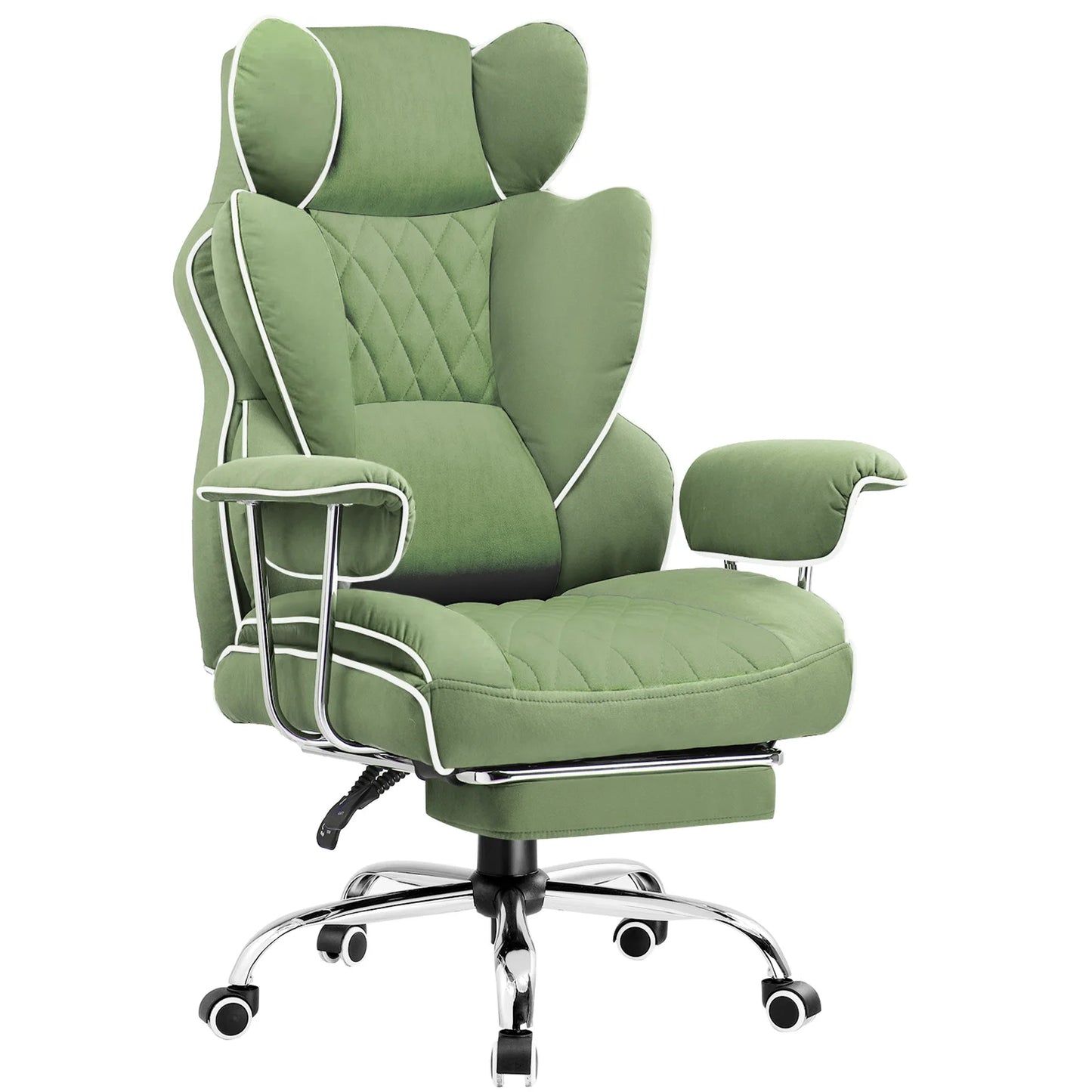 COMHOMA Ergonomic Office Chair With Footrest And Pocket Spring Lumbar