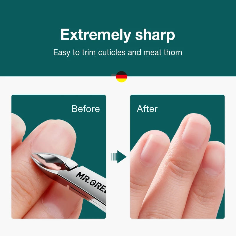 MR.GREEN Nail Cuticle Nipper Stainless Steel Manicure Scissors