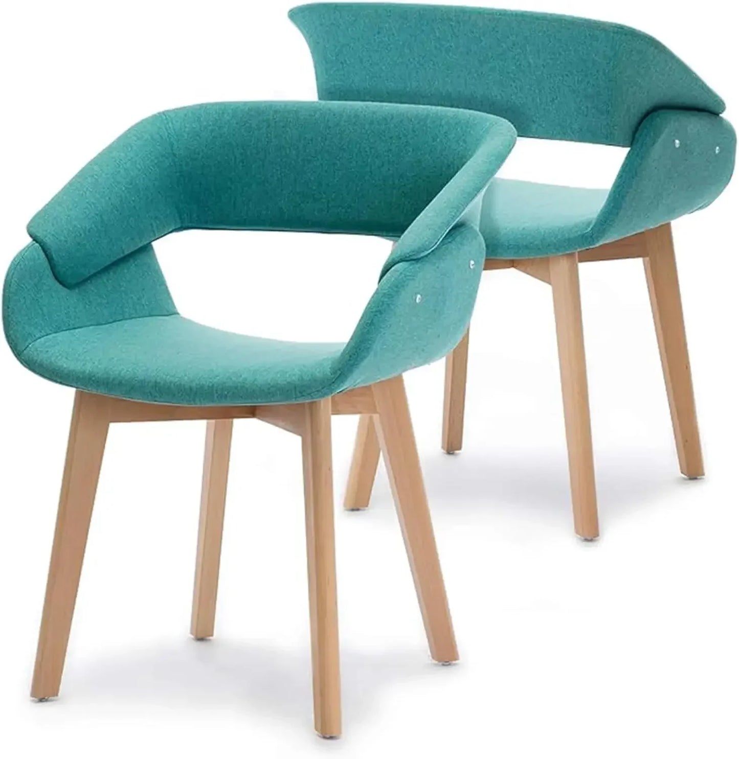 Guangbai Modern Faux Leather Dining Chairs Set of 2