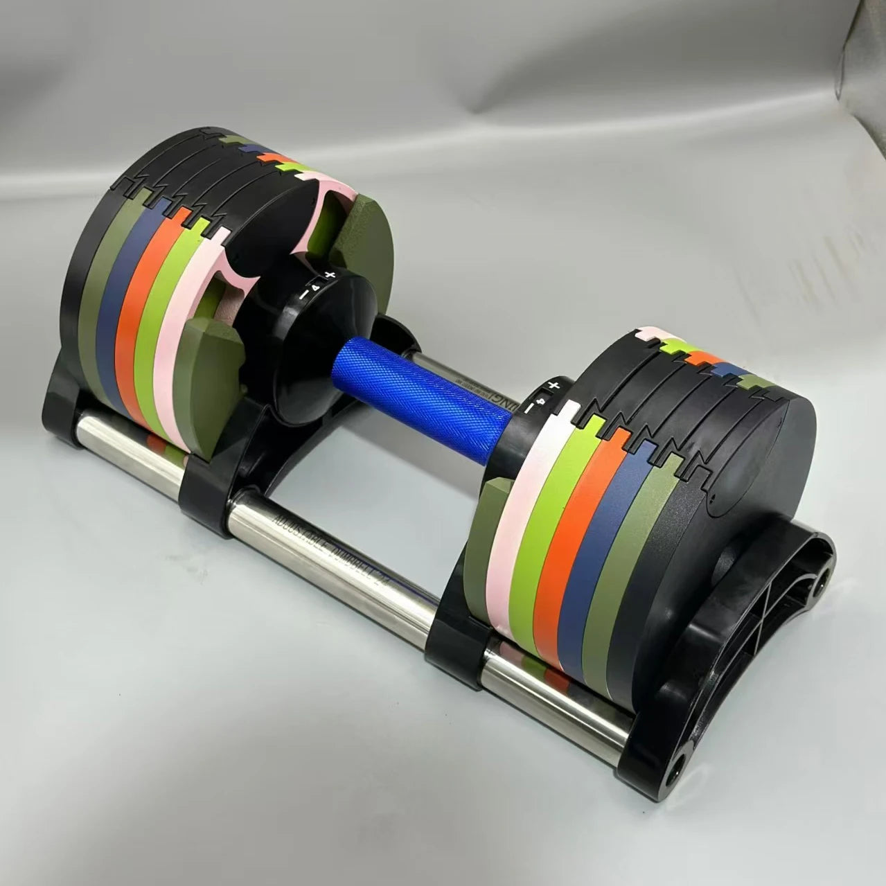 Sanshikj Adjustable Round Dumbbell Set With Incremental Weights