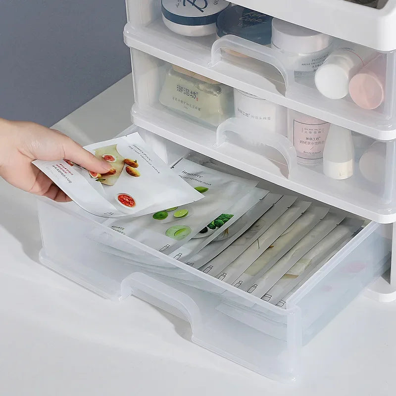 Makeup Case Jewelry Organizer Box Drawer Storage Plastic