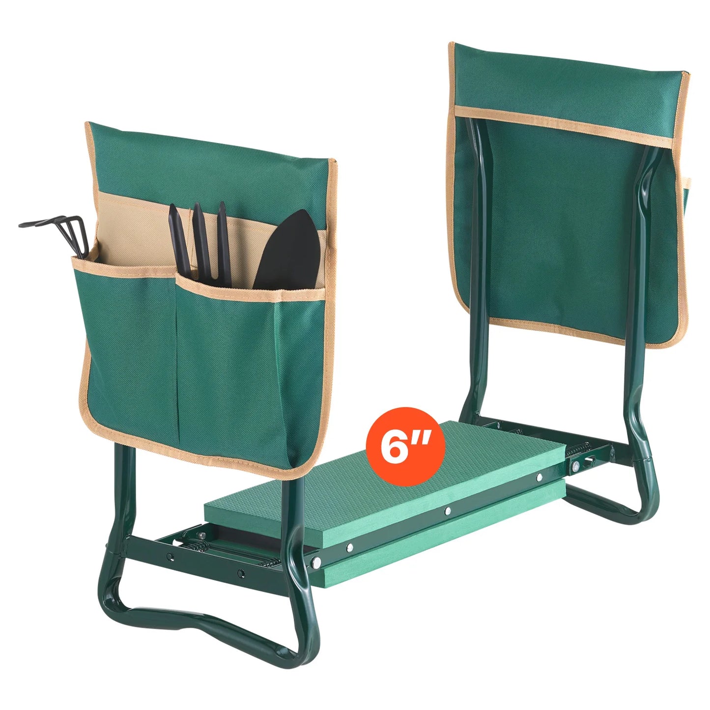 SucceBuy Garden Kneeler And Seat Folding With 6 Inch Pad
