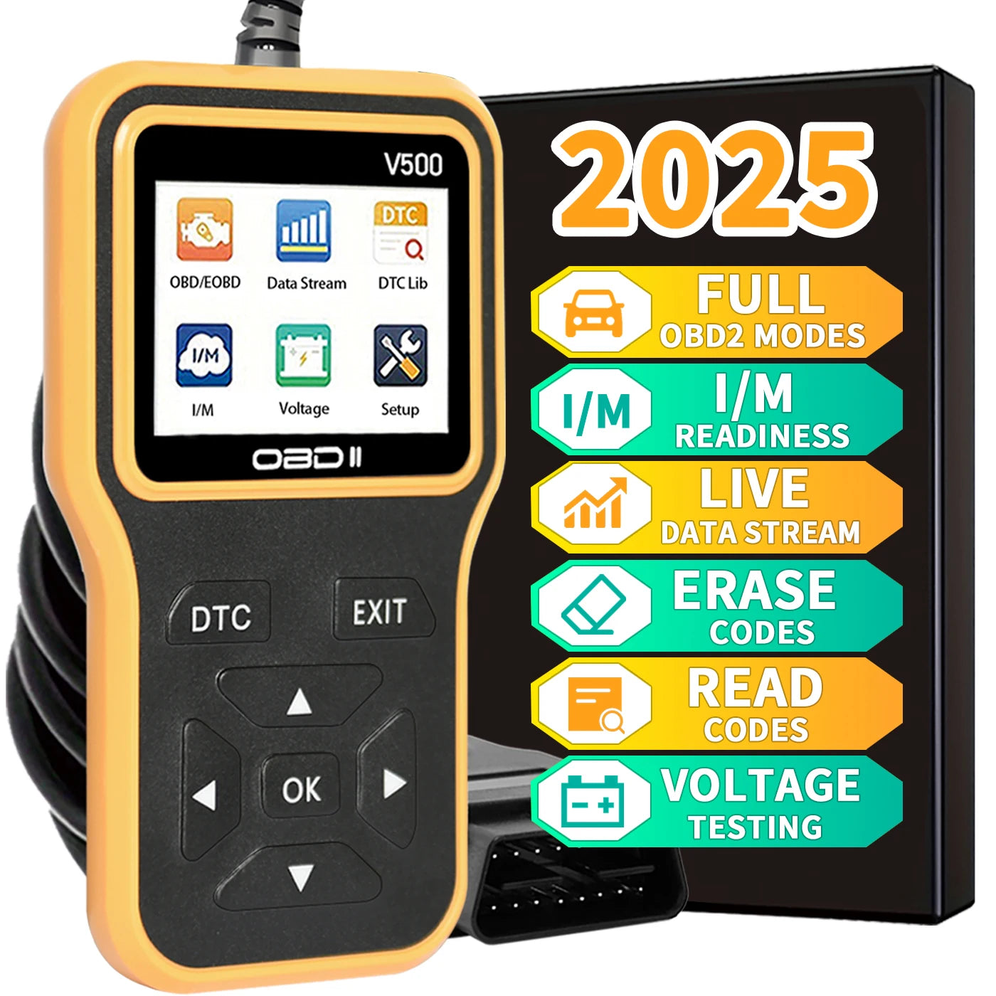 Car OBD2 Scanner Diagnostic Tool V500 Engine Fault Code Reader