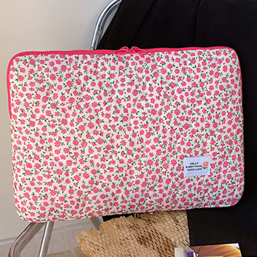 VKTECH Flower Laptop Sleeve Computer Bag With Zipper
