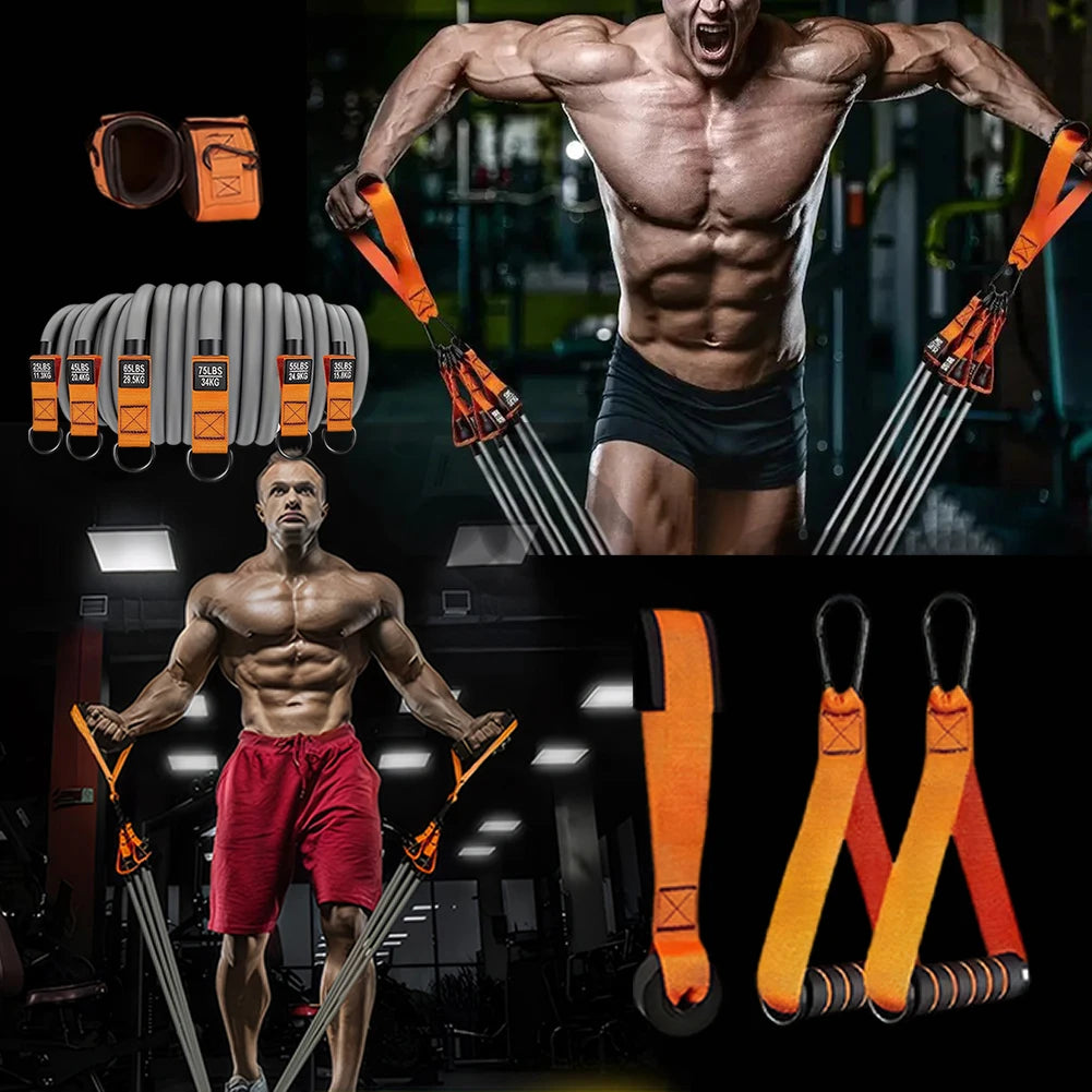 Shunmaii Resistance Bands Set With Handles For Home Fitness