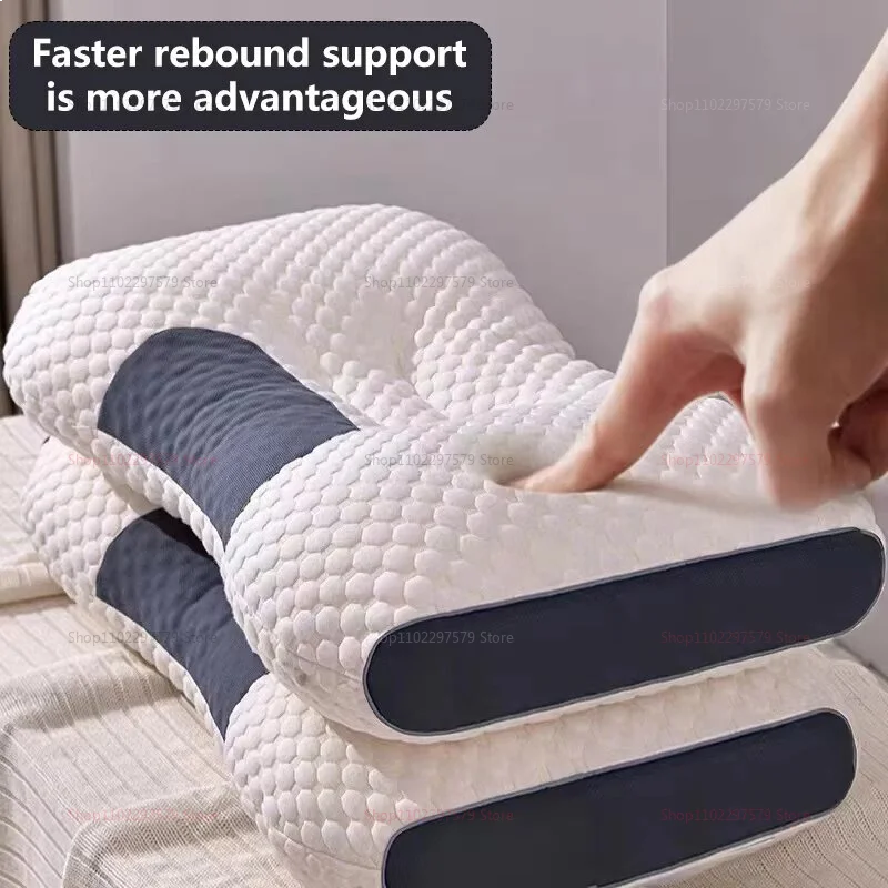 Cervical Orthopedic Neck Pillow Memory Foam Bamboo Fiber Neck Pain