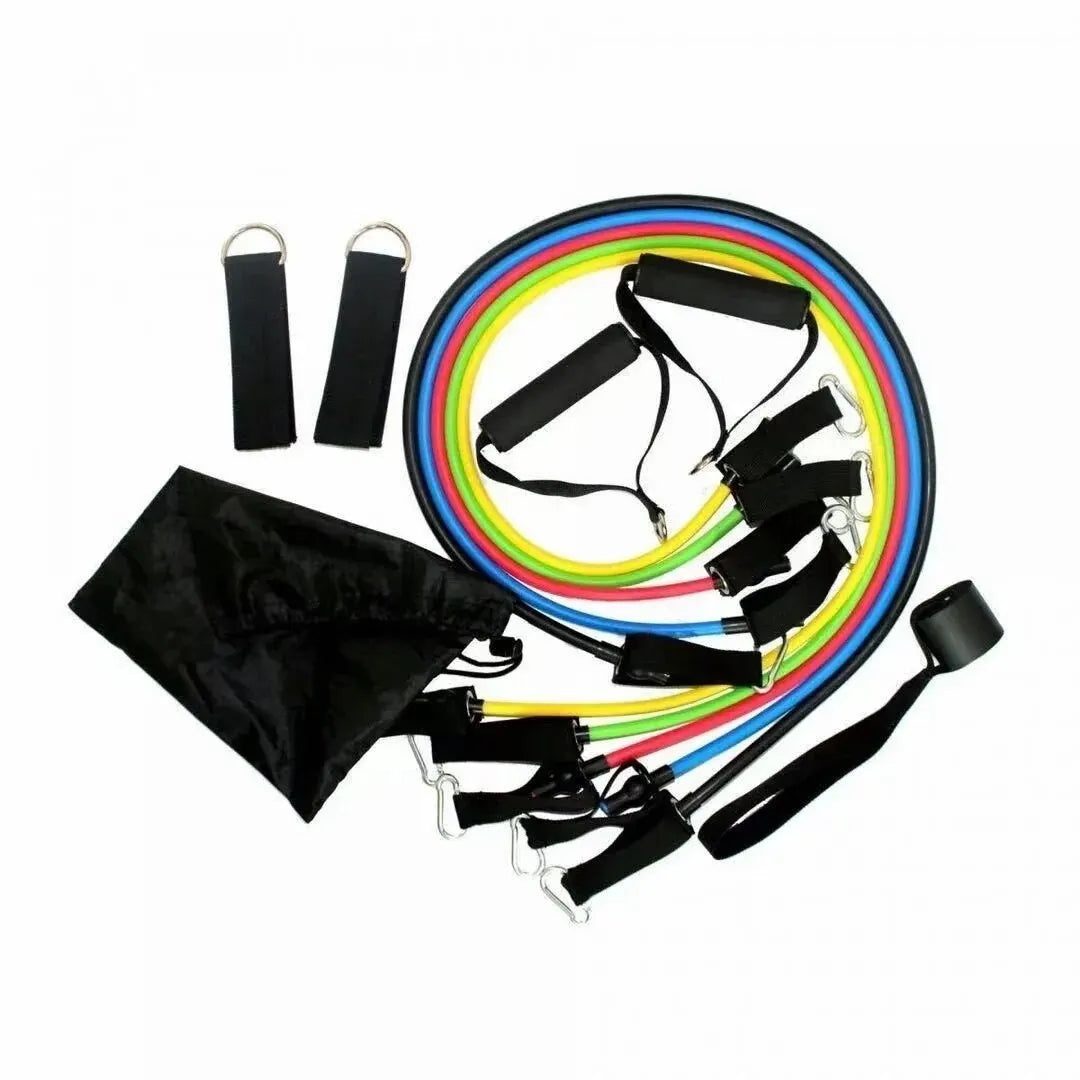 TPE Resistance Band Set With Door Anchor And Ankle Straps