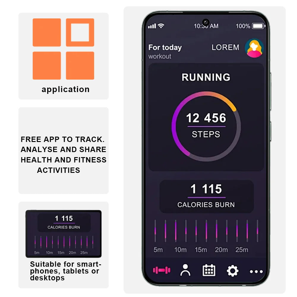 Anyloop Smart Watch For Women Fitness Tracker iPhone And Android