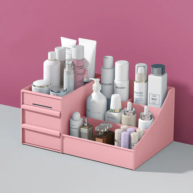 Makeup Case Jewelry Organizer Box Drawer Storage Plastic