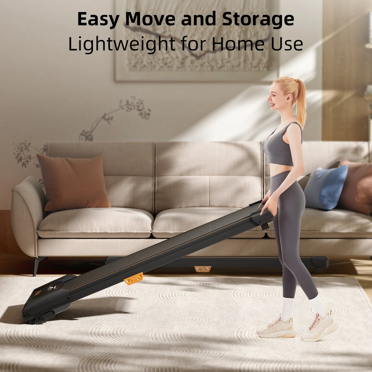 NONEDriving Under Desk Treadmill Incline Walking Pad 330Lbs