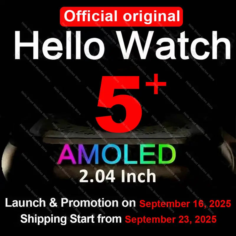 Hello Watch 5 Plus Ultra3 Smartwatch 4G NFC Bluetooth AMOLED