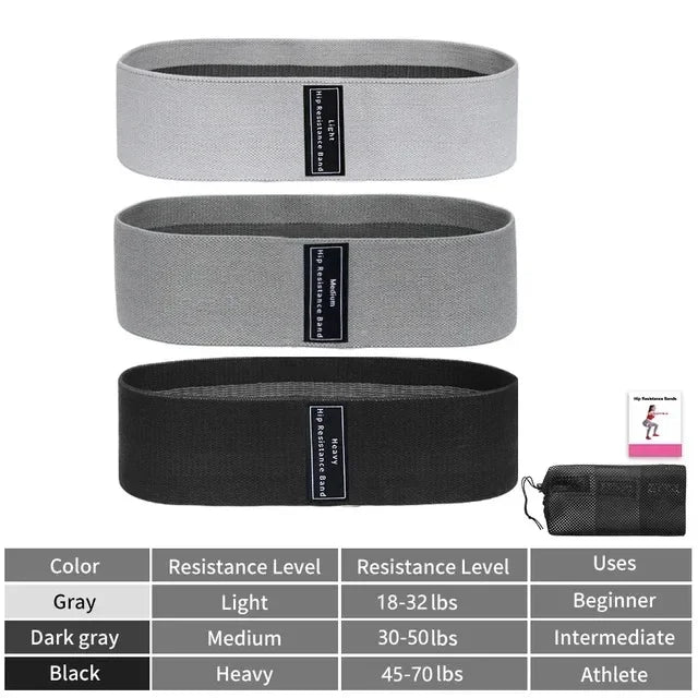 Glute Thigh Resistance Bands Set For Booty Squat Workouts