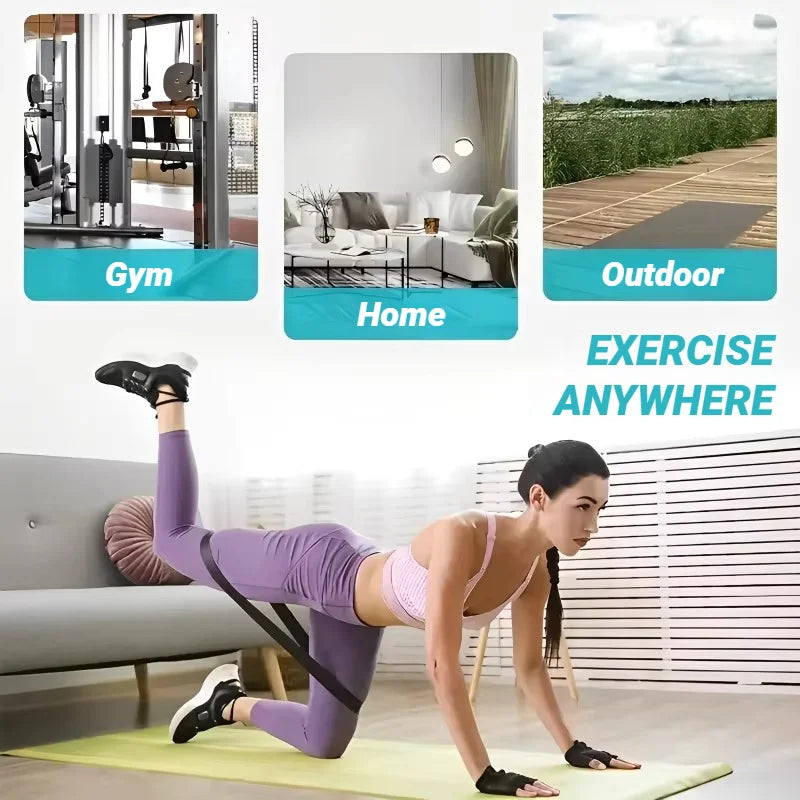 TPE Elastic Resistance Band Set for Full Body Strength Training