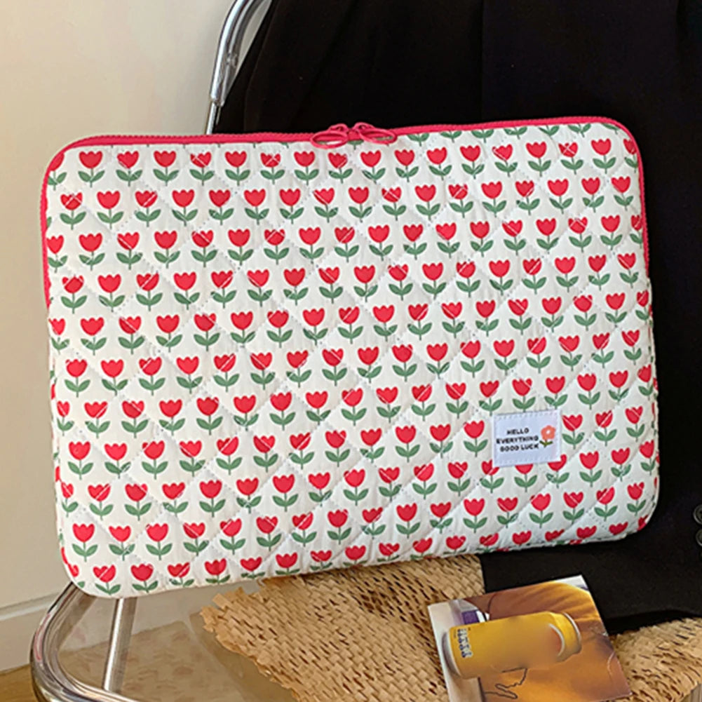 VKTECH Flower Laptop Sleeve Computer Bag With Zipper