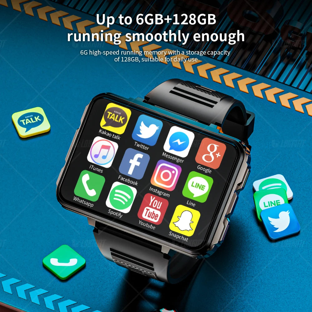 LOKMAT APPLLP 5 MAX Android Smartwatch 4G Wifi Square