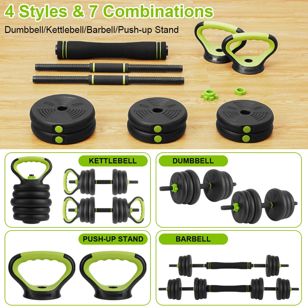 TWISTER.CK Adjustable Dumbbells 4 In 1 Weight Set Home Gym