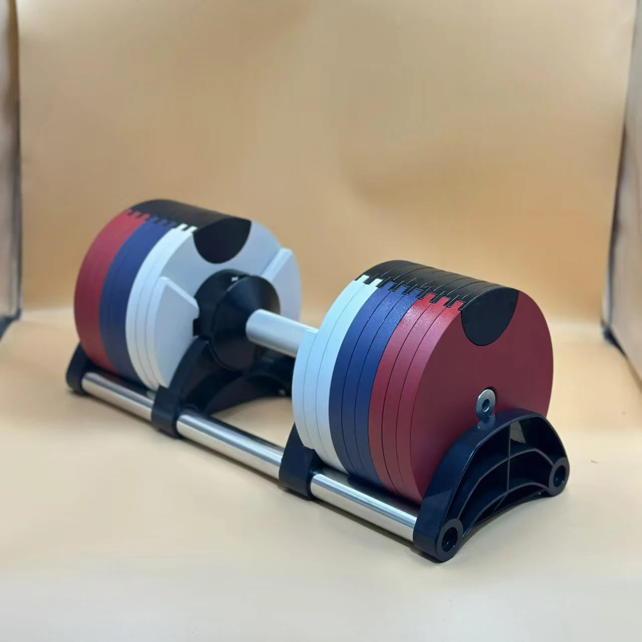Sanshikj Adjustable Round Dumbbell Set With Incremental Weights