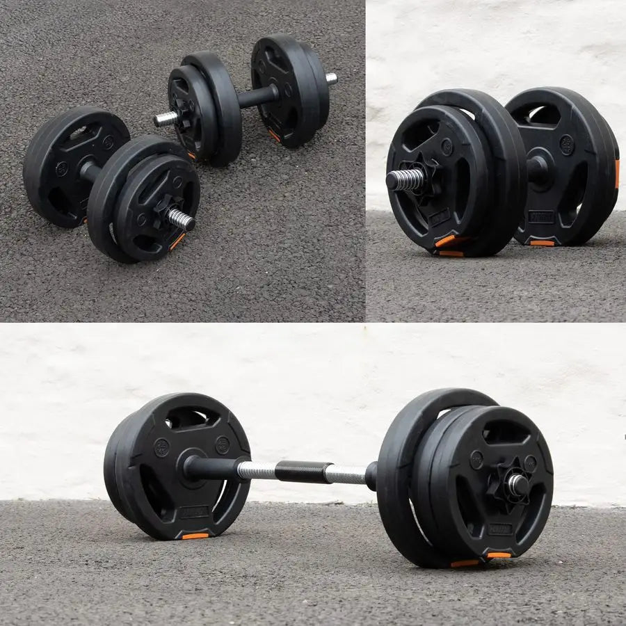 XMSJ 2-In-1 Dumbbell Barbell Set For Home Workout Strength Training