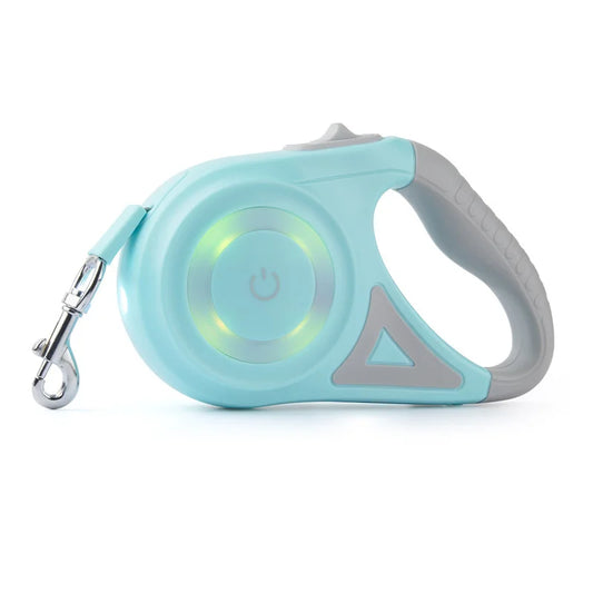Automatic Retractable Dog Leash With Led Light And Nylon