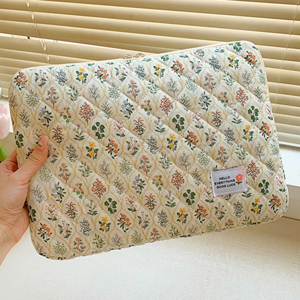 VKTECH Flower Laptop Sleeve Computer Bag With Zipper