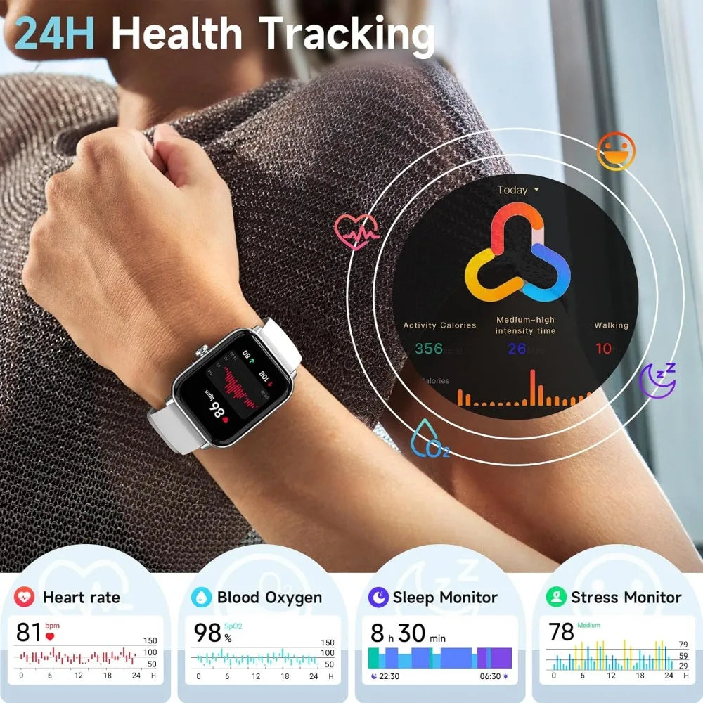 Erilles Smartwatch with Alexa Built-in IP68 Waterproof Fitness Tracker