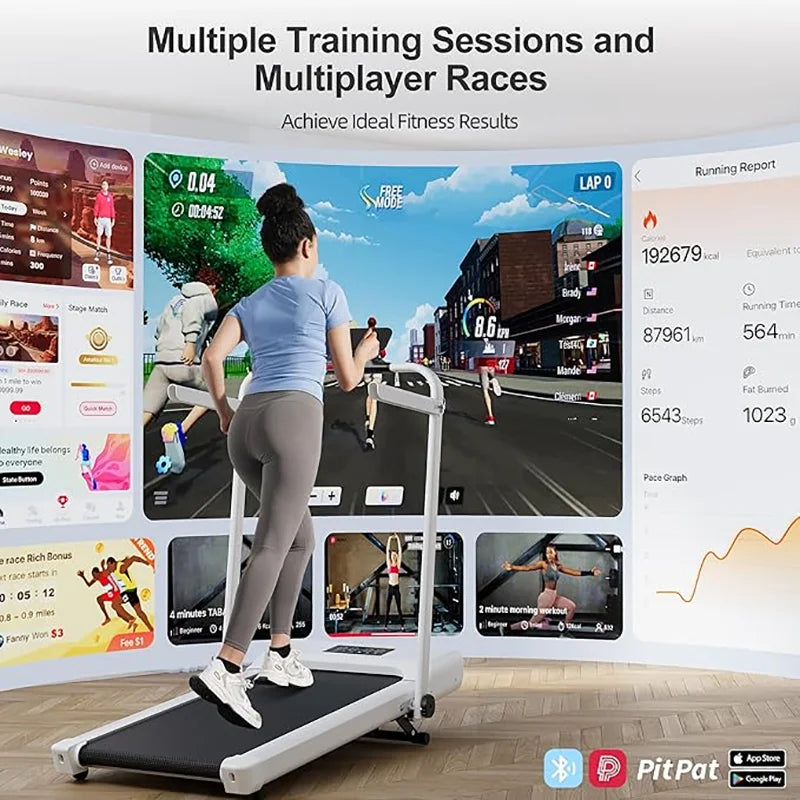 Under-Desk Walking Pad Treadmill With 9 Percent Incline Home Office
