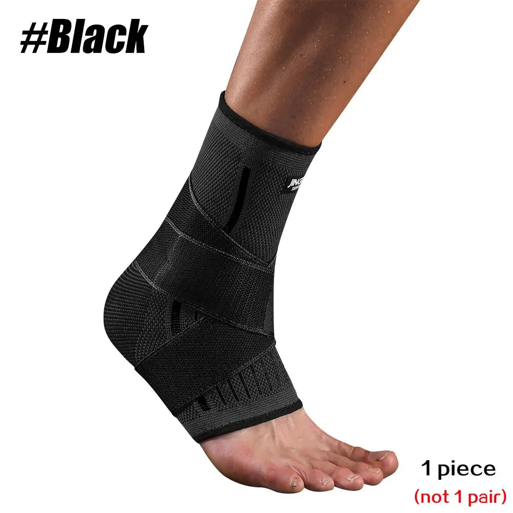 Ankle Brace Compression Sleeve Adjustable Support for Sprained Ankles