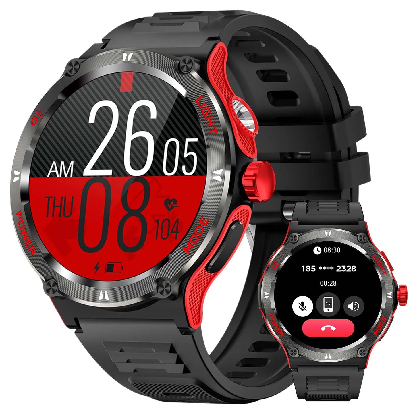 EIGIIS Smart Watch 3ATM Waterproof Heart Rate Sleep Analysis Bluetooth