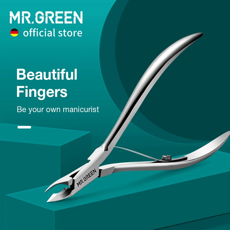 MR.GREEN Nail Cuticle Nipper Stainless Steel Manicure Scissors