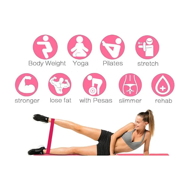 NONECN 5 Piece Resistance Bands Set For Strength Training