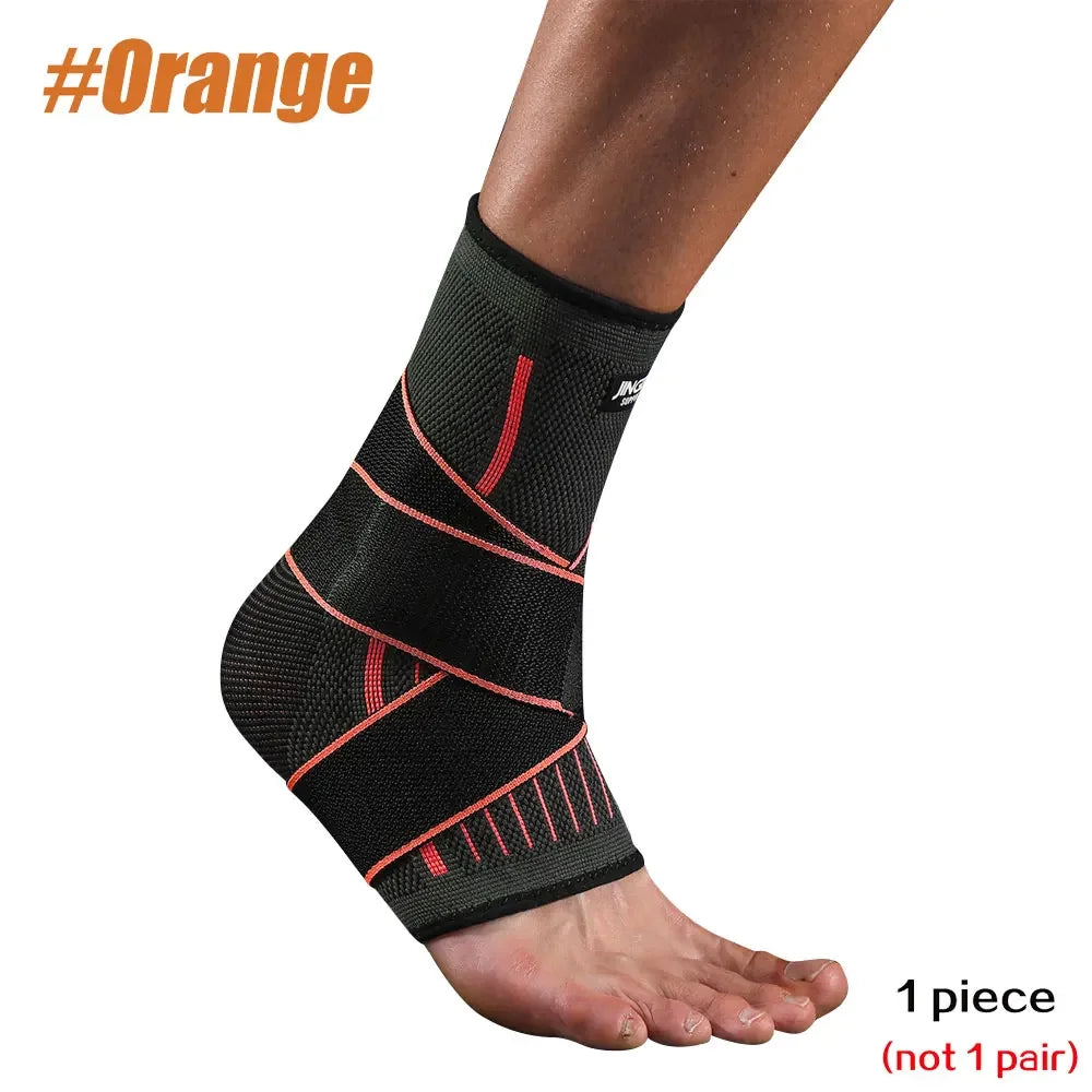 Ankle Brace Compression Sleeve Adjustable Support for Sprained Ankles