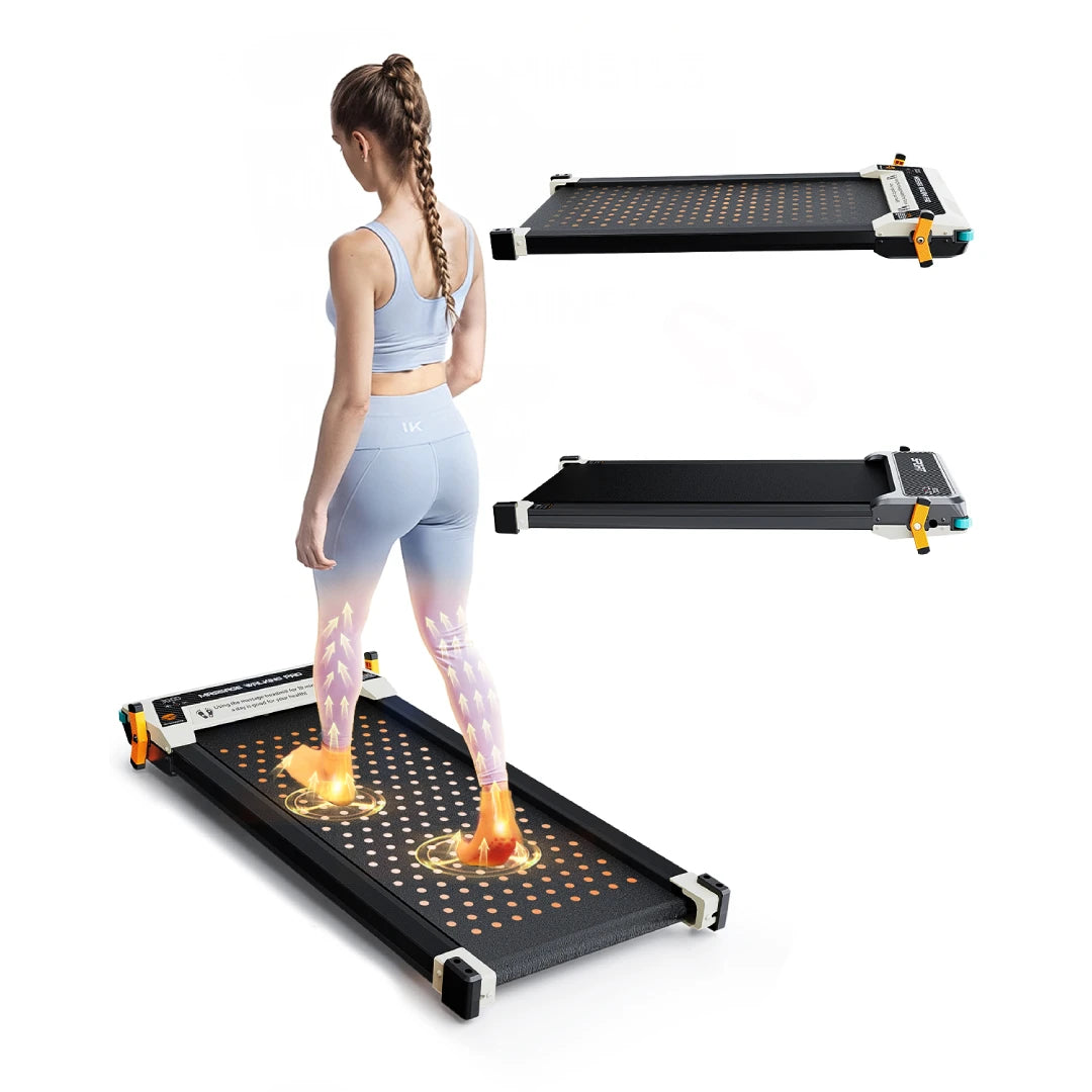 AKLUER Walking Pad Treadmill Home 2.5HP LCD Data Display 2in1