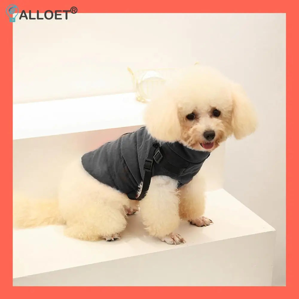 Shunmaii Cotton Reflective Dog Harness Jacket for Puppies
