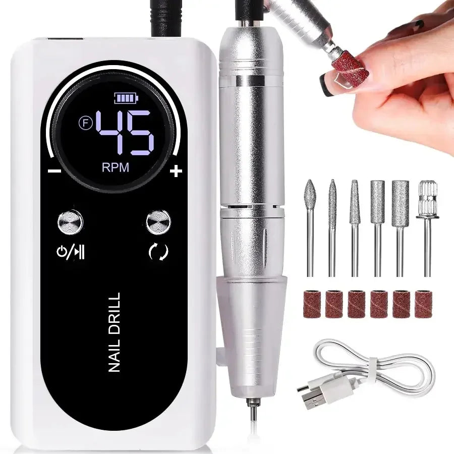 Professional 45000RPM Electric Portable Nail Drill Machine For Manicure