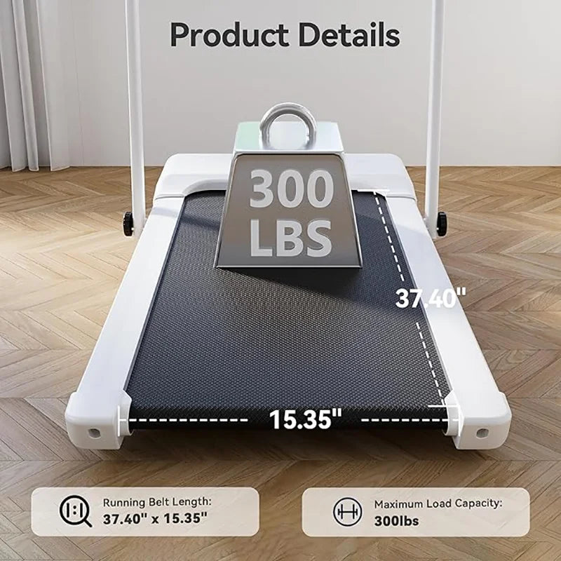Under-Desk Walking Pad Treadmill With 9 Percent Incline Home Office