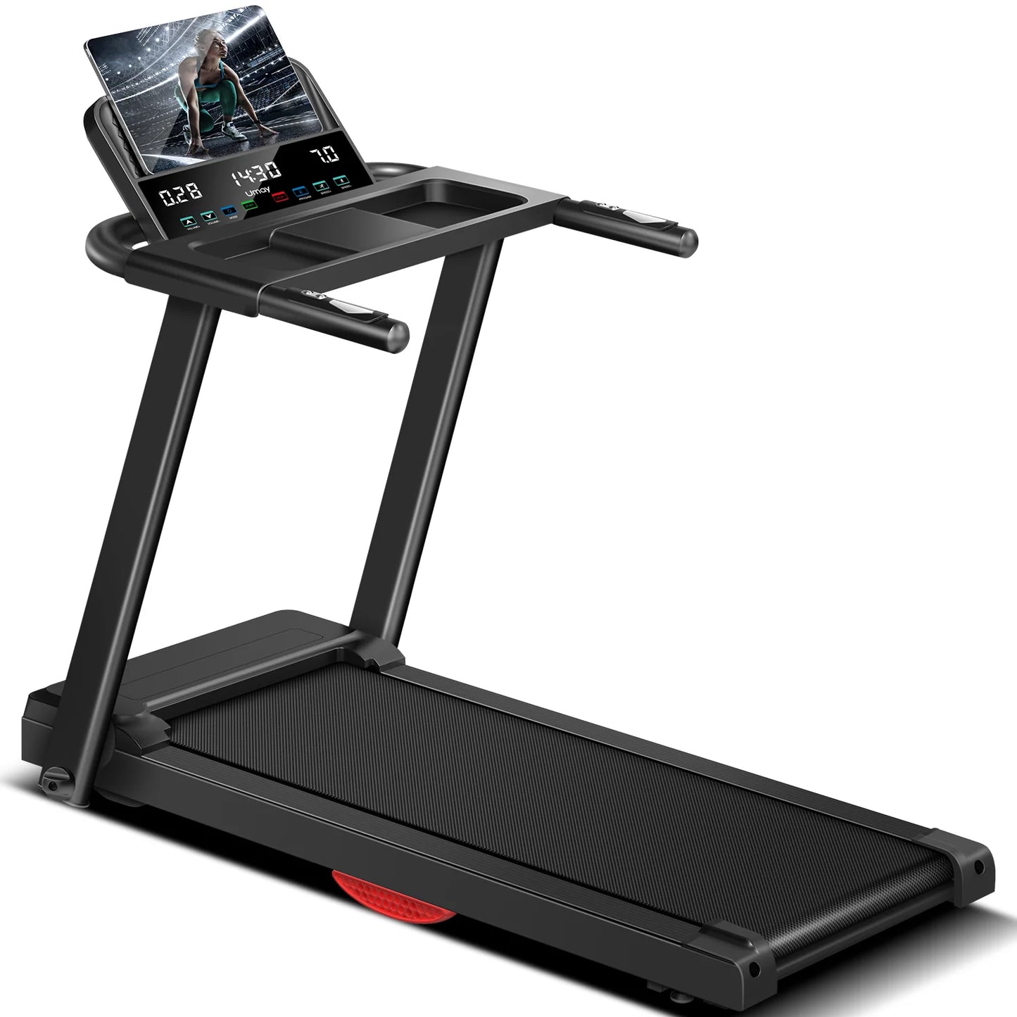 Foldable 3.0HP Brushless Home Treadmill With 300LB Capacity