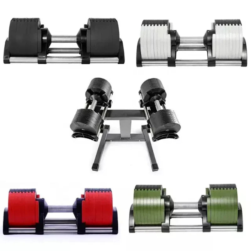 Adjustable Dumbbells For Home Fitness With 100lb Max