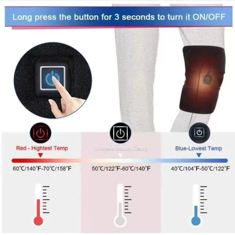 Heated Knee Protector USB Heating Pad For Joints Daily Use